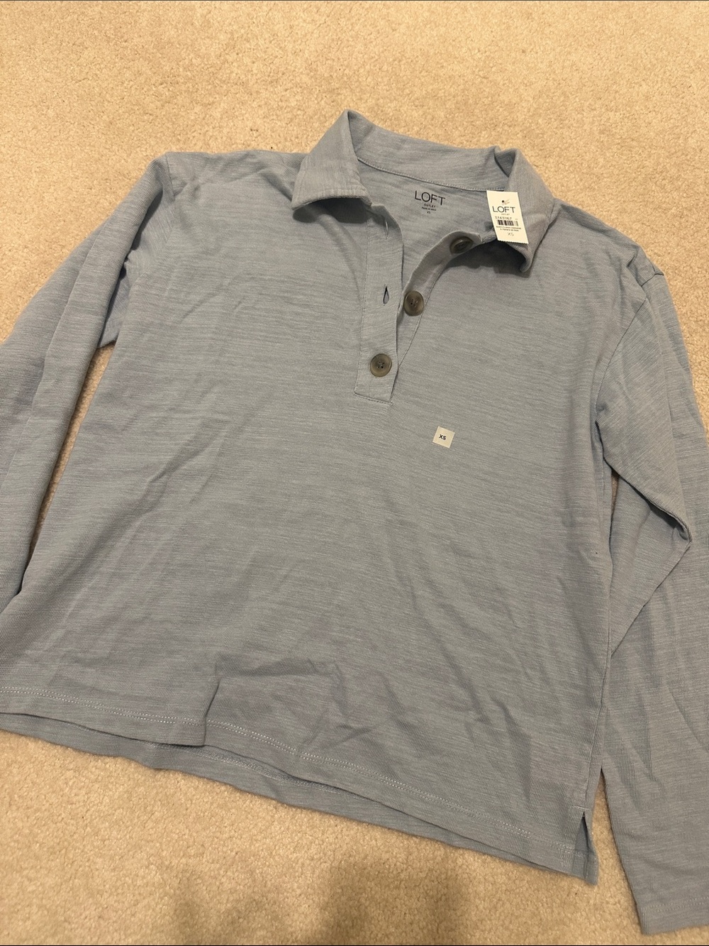LOFT Long-Sleeve Polo